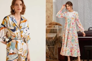 ایده لباس نخی خانگی با پارچه نخی طرحدا