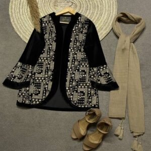 جدید ترین مدل های کت مجلسی با پارچه مخمل سوزن‌ دوزی