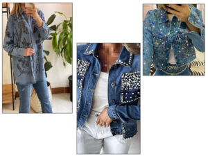 مدل‌های خاص لباس اسپرت با پارچه جین پولک‌دوزی