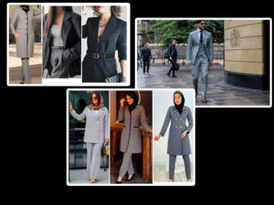 استایل رسمی مردانه و زنانه با پارچه فاستونی