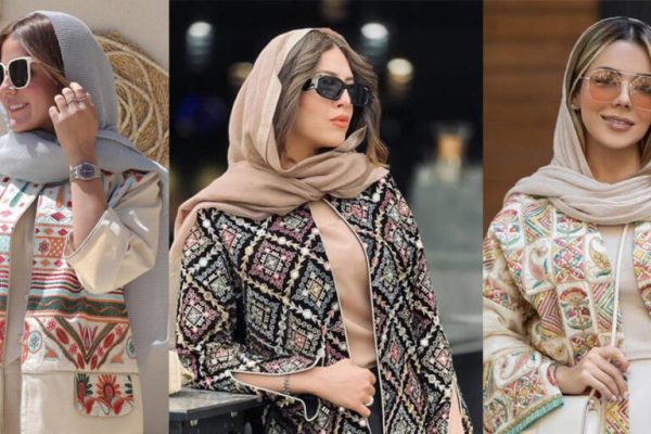 5 ایده برای ست کردن شال با مانتو گلدار