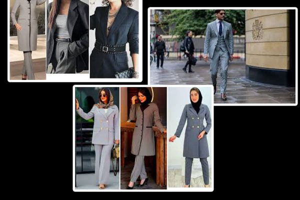 استایل رسمی مردانه و زنانه با پارچه فاستونی