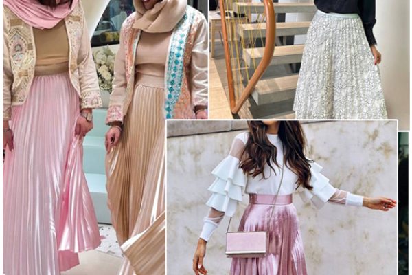 ایده‌های جدید طراحی دامن پلیسه با پارچه پلیسه