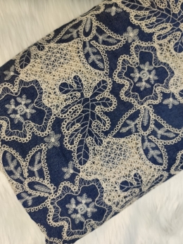 پارچه جین قلاب بافی