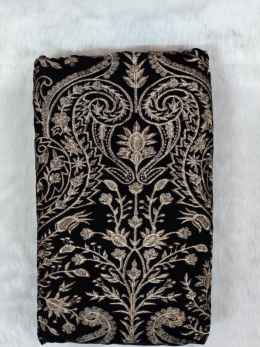 پارچه مخمل سوزندوزی طرح داماس