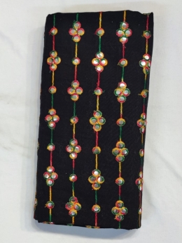 پارچه سوزندوزی لنین آیینه کاری