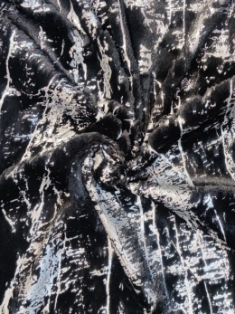 پارچه خز پرز کوتاه فویل دار